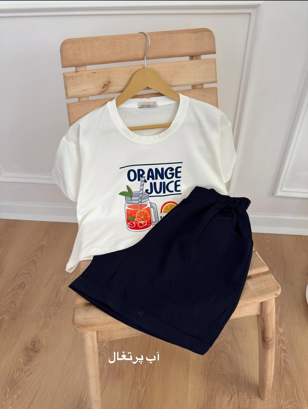 تیشرت شورتک لینن طرح summer ☀️
